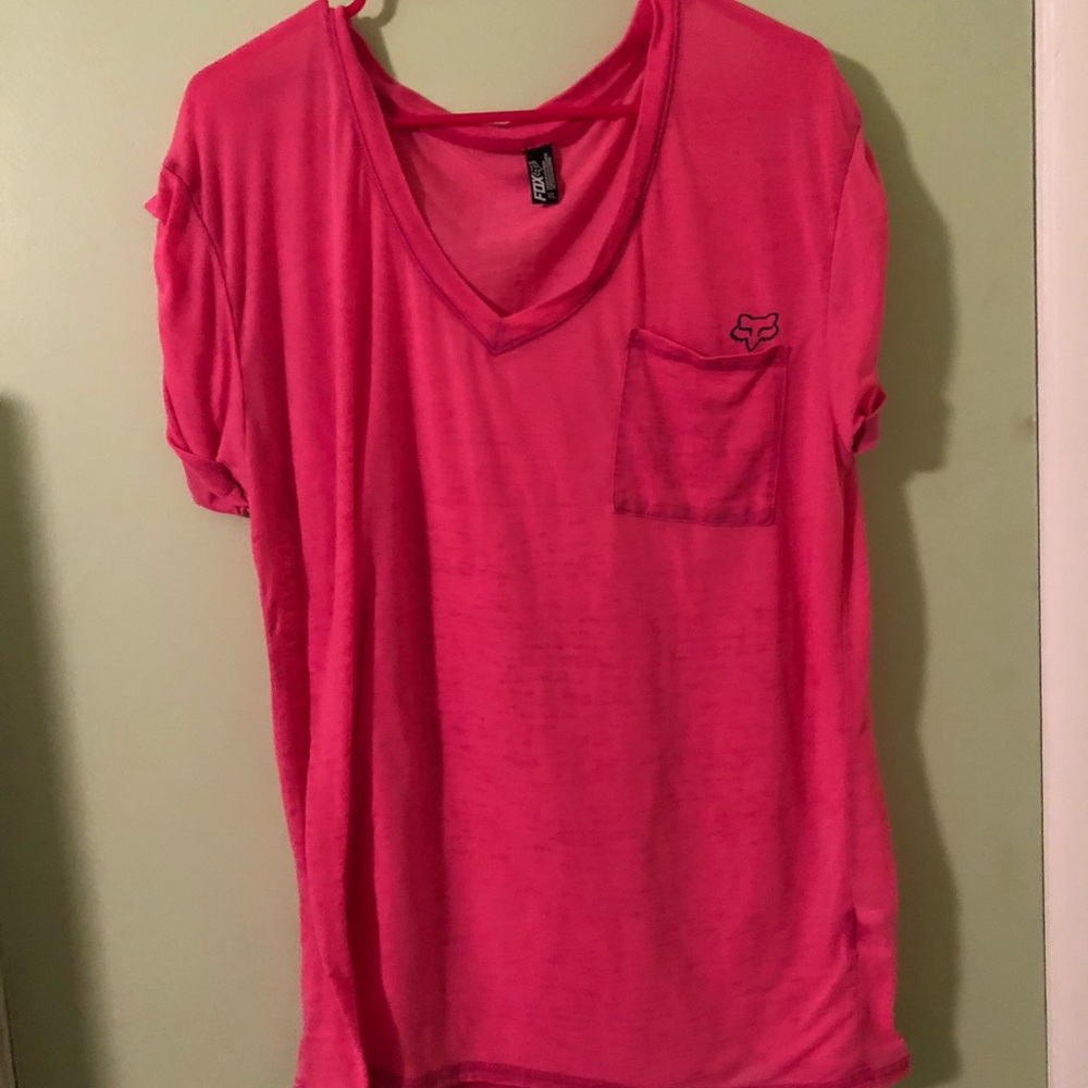 Pink fox shirt